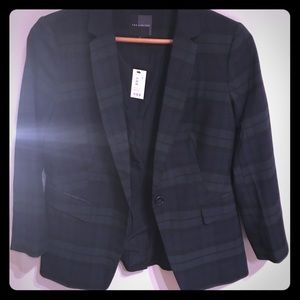 SOLD PRIVATELY-NWT Plaid navy blazer